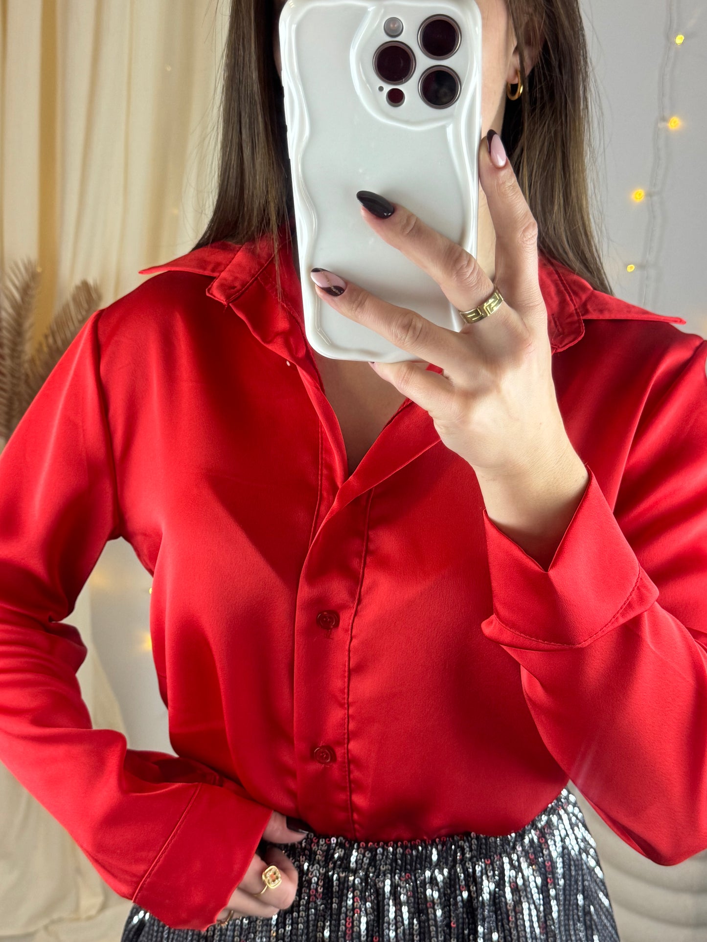 CHEMISE SATINÉE