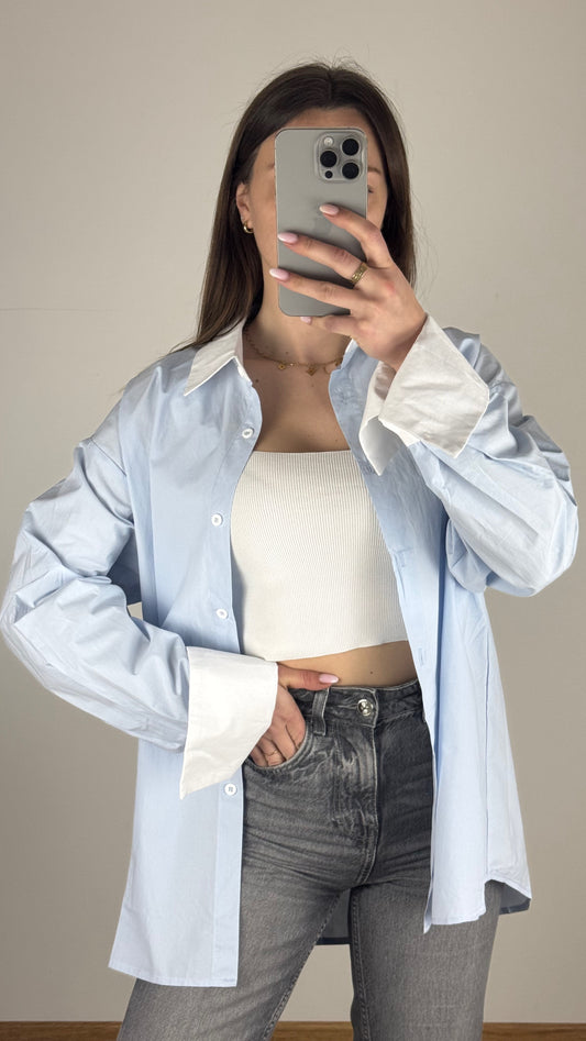 CHEMISE AVA - BLEU