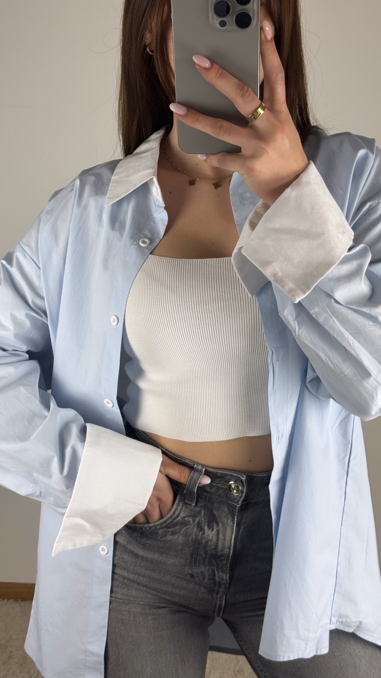 CHEMISE AVA - BLEU